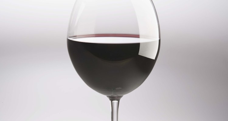 Red wine is delicious, but can stain glass decanters.