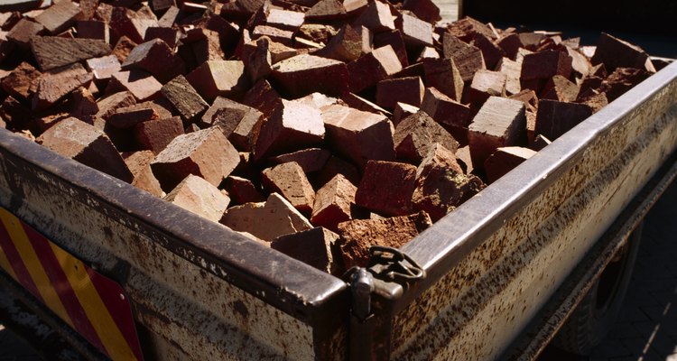 Use recycled solid bricks for authentic-looking edging.