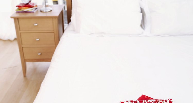Neutral colour schemes with pine furnishings make bedrooms light and airy