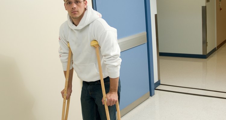 Excessive walking on crutches can lead to underarm pain.