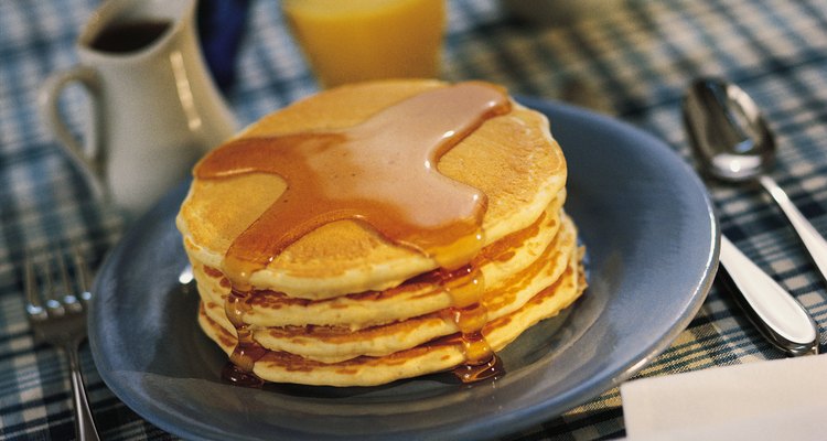 Pancakes with maple syrup
