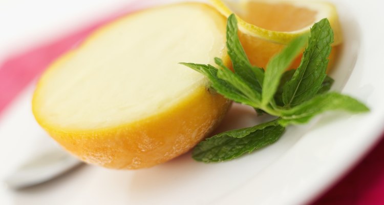 Close-up of a sorbet served on a plate