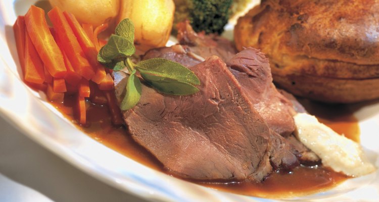 Meats are often served au jus, which means