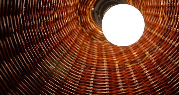 You can make a hanging basket lamp.