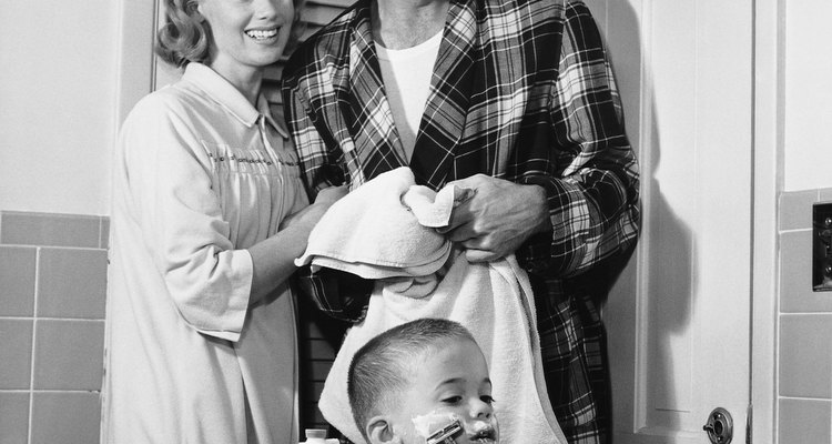 A good husband of the 1950s maintained a close relationship with his wife and children.