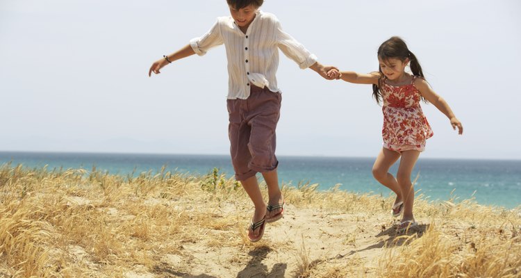 A family day out at the beach is all about having fun in the sand.