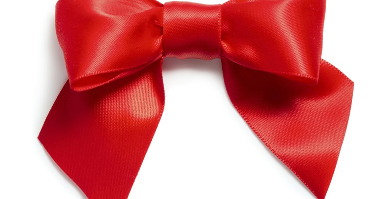 Red satin bow