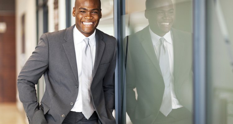 happy african american business executive