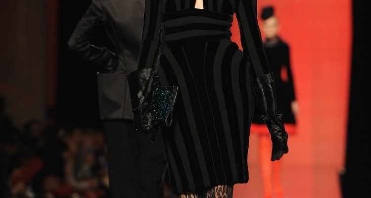 Meias estampadas na coleção de de inverno 2013/2014 do estilista Jean Paul Gautier