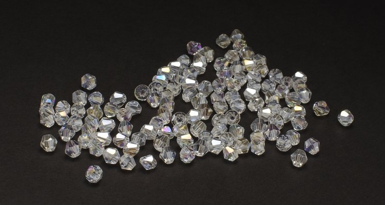 Swarovski crystal beads isolated
