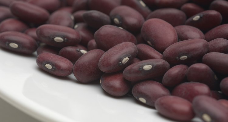 Kidney beans on plate, close-up