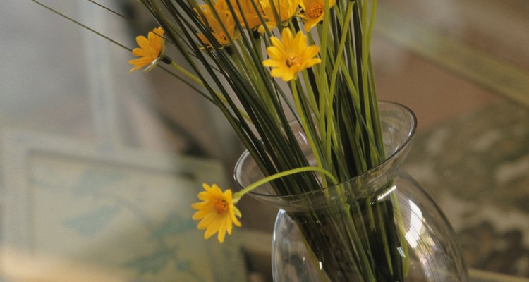 Adicione água de mentira no seu arranjo de flores para fazê-lo
