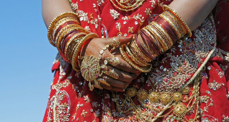 Decorated Hands Of Indian Bride