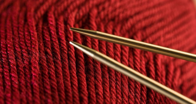 Knitting basic triangle shape involves a few small calculations.