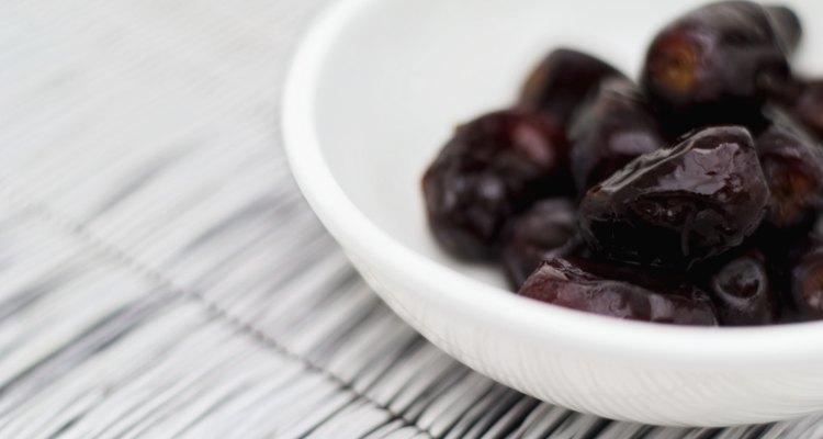 Close-up of prunes in a bowl