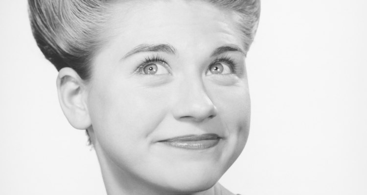 The pompadour was a popular hairstyle for women in the 1910s.