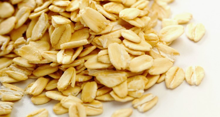 Rolled oats, close-up