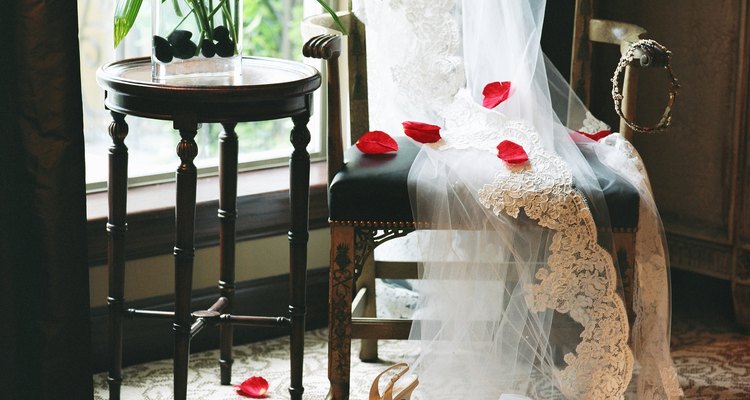 An antique wedding veil can have new life.