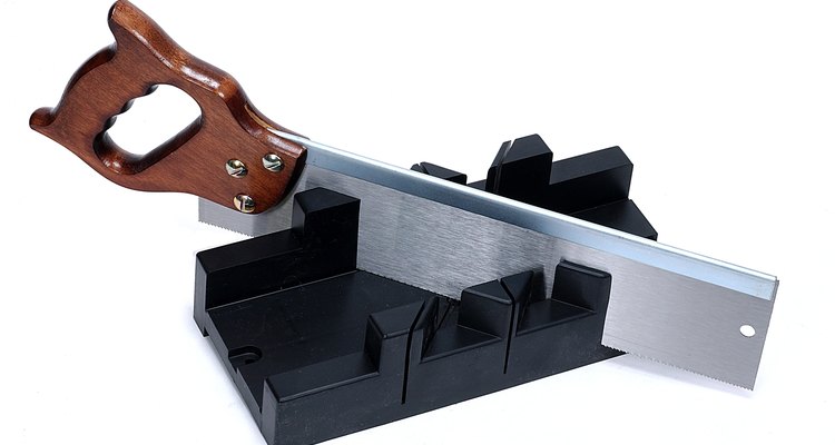A mitre box makes professional saw cuts easy.