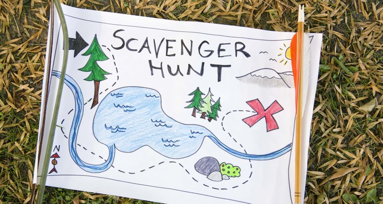 Scavenger hunt map