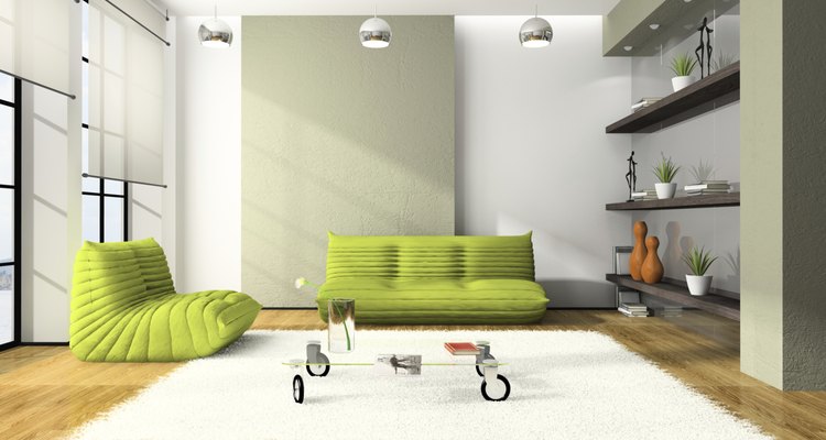Roller blinds offer a good window treatment for modern interiors.