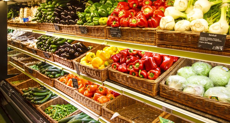 Vegetable section in the department store