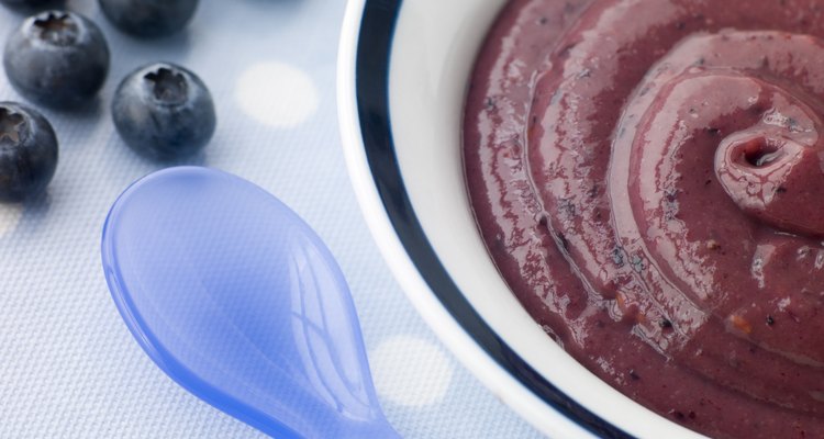 Blueberry and Sweet Rice Puree