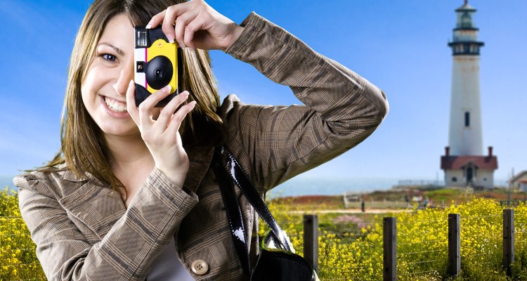 Disposable cameras let you take pictures without the hassle of loading film and batteries.