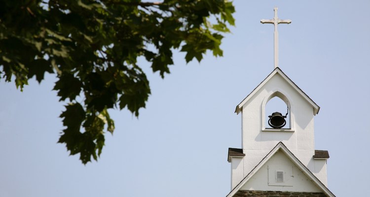 Church bell tower, New Brunswick, Canada