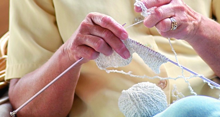 Knitting is enjoyed by people of any age.