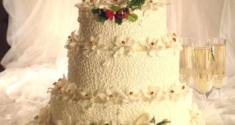 Draped and glued tulle is often used for event decorations.