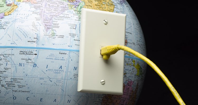 Ethernet cables can connect computers around the world.
