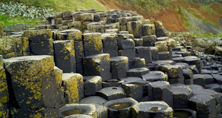 The Giant's Causeway, highlight of a solid walk along the coast of Co. Antrim.