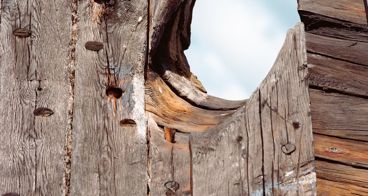 Fix knotholes before the fence falls apart.