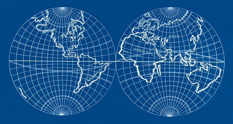 Longitude e latitude são coordenadas norte-sul e leste-oeste que especificam a posição na terra em medidas angulares