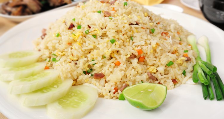 Thai  rice fried with Chinese Sausage and eggs