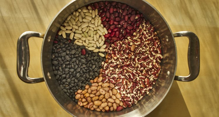 Beans in Stainless Steel Pot