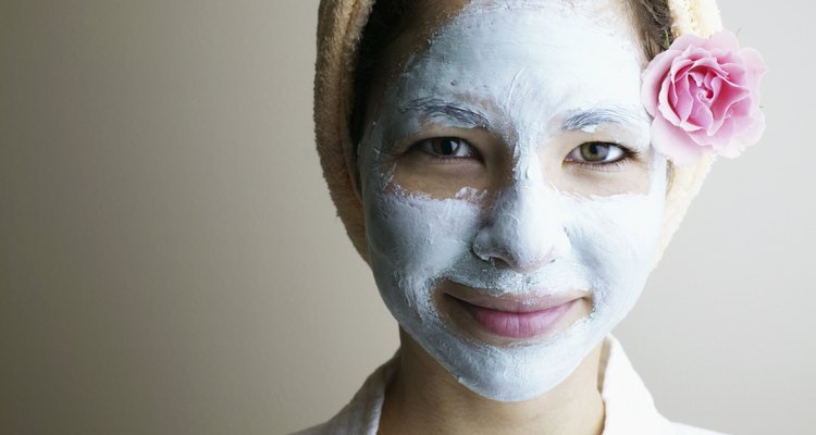 Woman with a mud mask