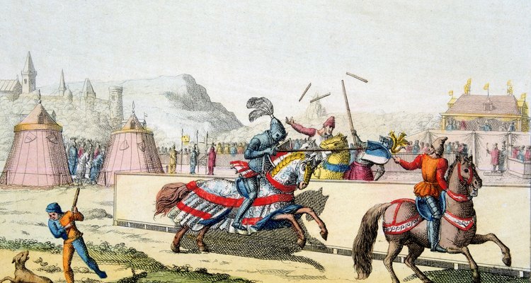 Los torneos les permitían a los caballeros mostrar su habilidad en la equitación.