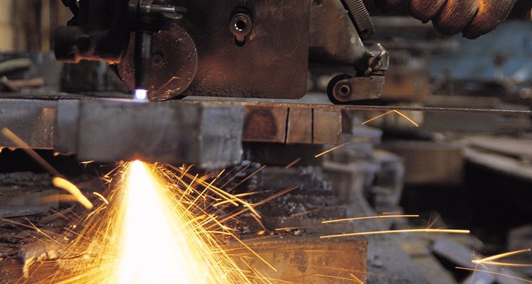Cutting through a weld is more difficult than cutting through the pieces of metal welded together.