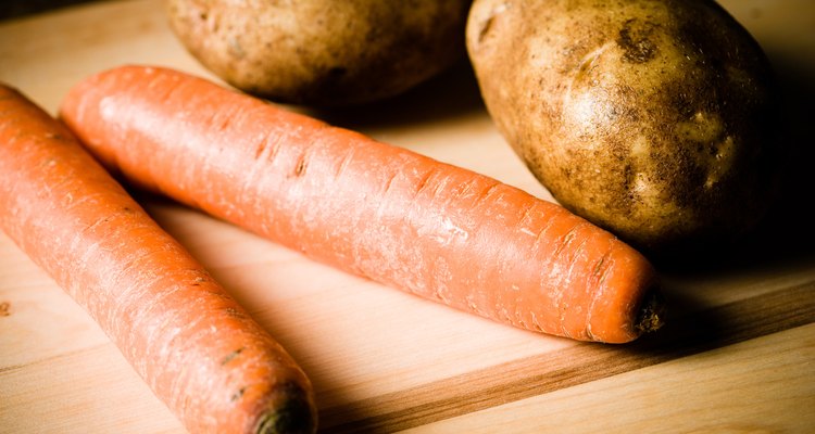 Potatoes and carrots are examples of tuber and root crops.