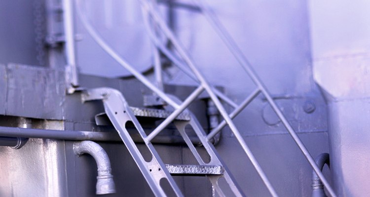Many ship's ladders are now made of metal to ensure the ladder's stability.