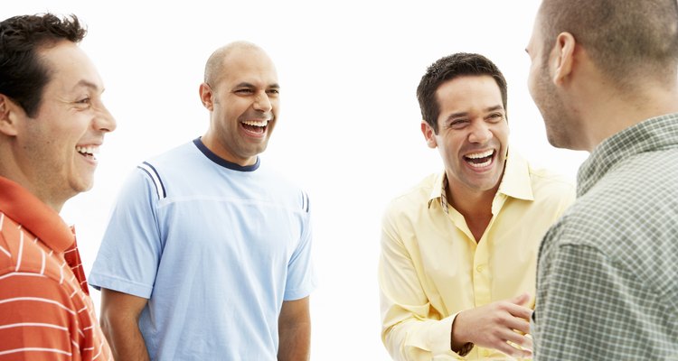 Group of men laughing