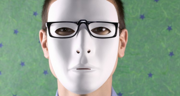 A blank, white ceramic mask like this is perfect for painting.