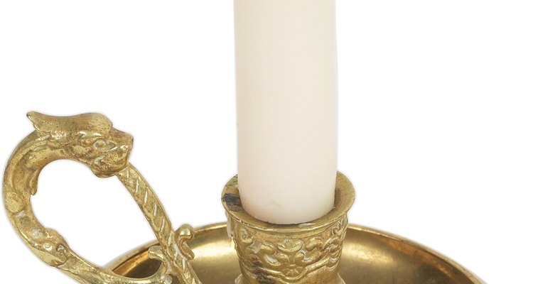 Brass is a popular metal for candlesticks.