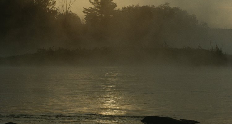 Fog often accompanies sunrise drawings.