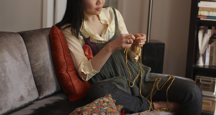 Long treble crochet creates tall, open stitches.