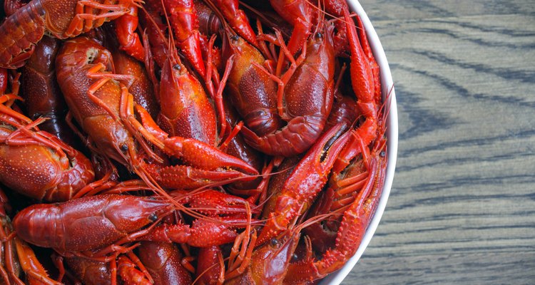 Boiled crawfish