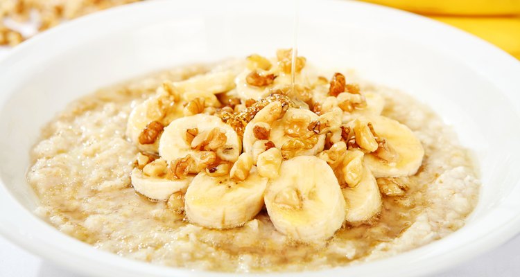 Banana Nut Oatmeal with Honey