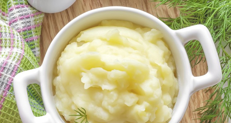 O fermento é o segredo para um purê de batatas encorpado